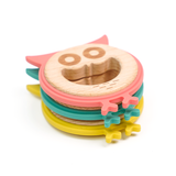 Owl Wood Silicone Teether