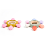 Baby Teether Rattle Wood Ring