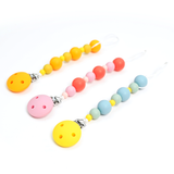 Silicone Beaded Pacifier Clip