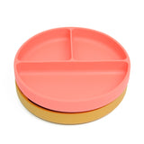 Silicone Round Divided Suction Plate