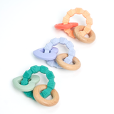 Heart-Wood Teether with Teething Ring