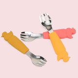 Animal-Handle Baby Forks (Duck)