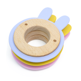 Bunny Wood Silicone Teether
