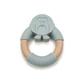 Penguin Silicone Wood Teether