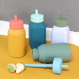 Children's Portable Silicone School Bottle