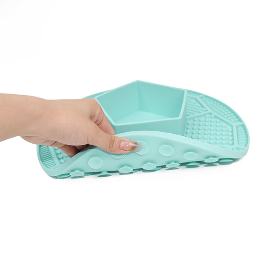 Pentagon Design Slow Feeder Bowl with Mat