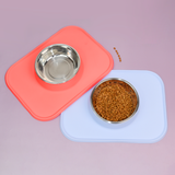 Pet Feeding Set with Removable Stainless Steel Bowl (700mL)