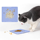 Honeycomb-Textured Slow Feeder Licking Mat for Pets