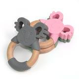 Wood Ring Silicone Koala Teether