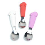 Animal-Handle Baby Spoons (Car)