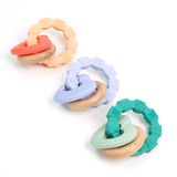 Heart-Wood Teether with Teething Ring
