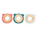 Bear Wood Silicone Teether