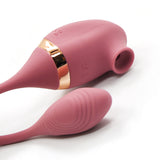 2-in-1 Clitoral Suction Stimulator with Egg Vibrator