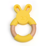 Wood Ring Silicone Rabbit Teether