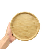 Round Suction Divided Plate in Bamboo