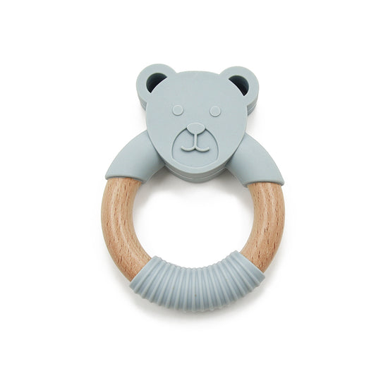 Bear Silicone Wood Teether