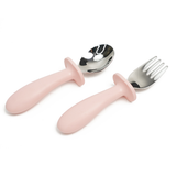 New Design Silicone Handle Baby Spoons & Forks