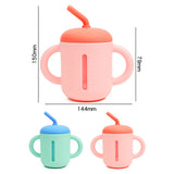 Leak-Proof Silicone Baby Straw Cup