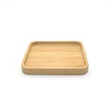 Square Suction Divided Plate in Bamboo