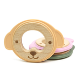 Dog Wood Silicone Teether
