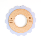 Lion Wood Silicone Teether