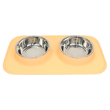 Pet Feeding Set with 2 Removable Bowls (700mL Each)