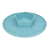 Pentagon Design Slow Feeder Bowl with Mat