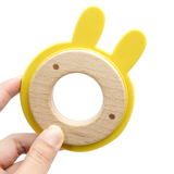 Bunny Wood Silicone Teether