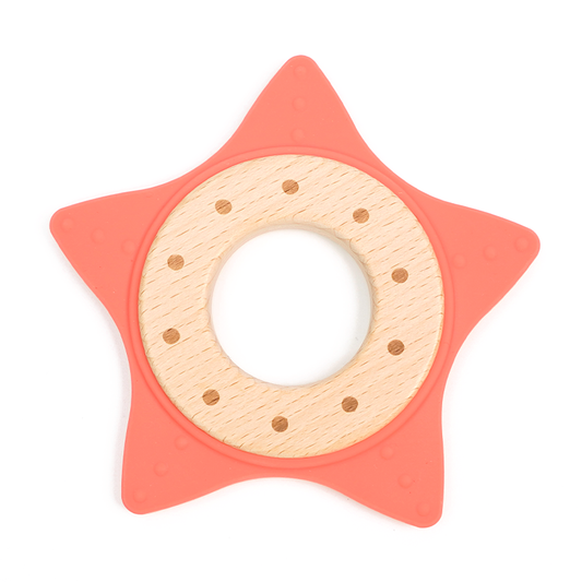 Starfish Silicone Wood Teether