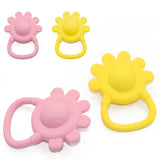 6 Petal Silicone Flower Rattle Toy