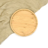 Round Suction Divided Plate in Bamboo