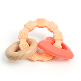 Heart-Wood Teether with Teething Ring