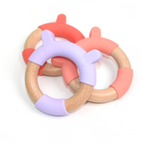 Bear-shaped Silicone Wood Teether