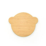 Monkey Bamboo Divided Plate with Suction Base