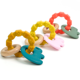 Elephant-Wood Teether with Teething Ring