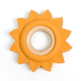 Sun-shaped Silicone Wood Teether