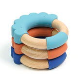 Lion-shaped Silicone Wood Teether