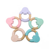 Owl Silicone Wood Teether