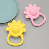 6 Petal Silicone Flower Rattle Toy