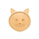 Tiger Design Bamboo Suction Plate for Kids