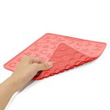 Paw-Textured Suction Licking Mat for Pets