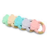 Elephant Silicone Wood Teether
