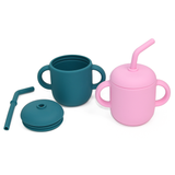 Silicone Kids Water Cup With Straw