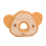 Ringed Koala Silicone Wood Teether