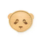 Panda Design Bamboo Suction Plate for Kids