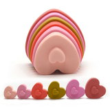 Silicone Heart-Shaped Building Blocks