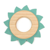Sunflower Wood Silicone Teether