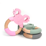 Wood Ring Silicone Koala Teether