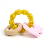 Elephant-Wood Teether with Teething Ring