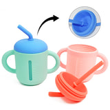 Leak-Proof Silicone Baby Straw Cup